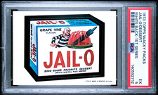 1973 Topps Wacky Packages Jail-O Dessert 1st Series White Back PSA 5 EX Card