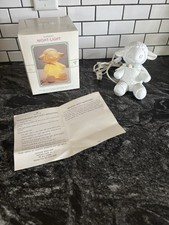 Vtg Hallmark Baby Celebrations Nursery Night Light Lamb Table Lamp Sheep Decor