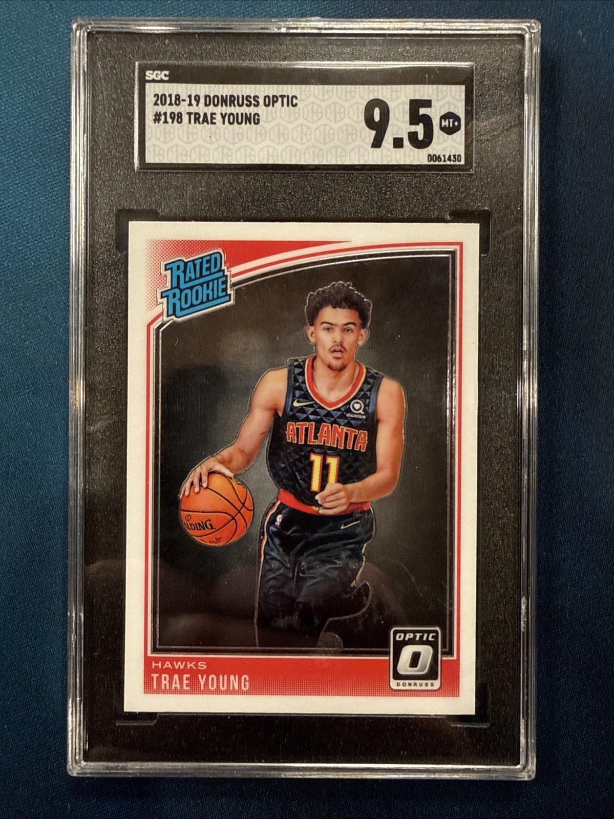 2018-19 Donruss Optic #198 Trae Young Rated Rookie SGC 9.5