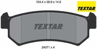 Textar 2407101 Bremsbelagsatz FüR Scheibenbremse Bremsbelagsatz