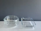 Vintage PYREX de CORNING France Clear Glass Casserole Dish w Lid & 236 Baking