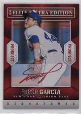 2014 Panini Elite Extra Edition Prospects Red Ink 24/25 Eudor Garcia Auto 0b2