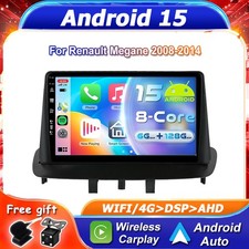 128GB CarPlay Android 15 Car Stereo GPS Head Unit For Renault Megane 2008-2014 