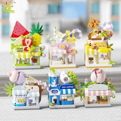 Stand Auto Restaurant Bau Baustein Set Ziegel MOC Kreativ Zum Selbermachen Spielzeug