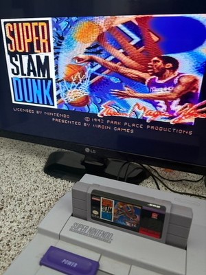 Super Slam Dunk SNES Super Nintendo - Tested & Working