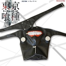 Costume Tokyo Ghoul Kaneki Ken Kaneki Mask Eyepatch White Wig Net Set Japan