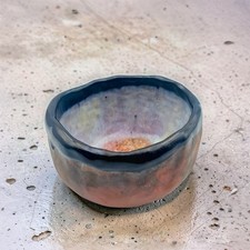 Wabi Sabi Studiokeramik Schale signiert Keramik Unikat Künstlerkeramik 10 cm