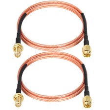 2 PCS SMA Cable 5FT Male To Female Bulkhead RG316 Extension 4G LTE Router