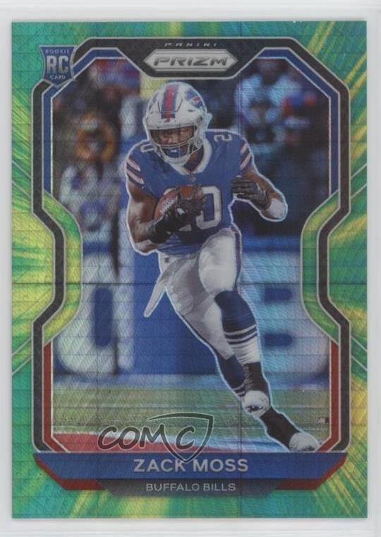 2020 Panini Prizm Rookie Hyper Prizm 107/175 Zack Moss #311 Rookie RC o8g