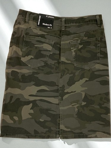 Falda D Jeans Calce Moderno Camuflada Elastizada Talla 4 NUEVA Mini Estilo 5 Bolsillos Informal - Imagen 4 de 9