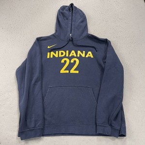 Indiana Fever Hoodie Mens Large Blue Nike Caitlin Clark #22 Fleece Sweatshirt