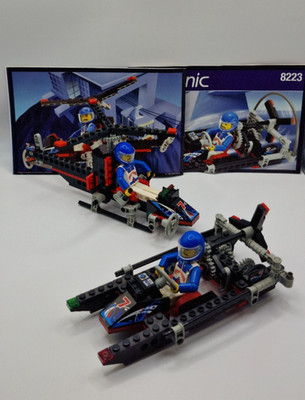 2x LEGO Technic 8223 - Hydrofoil Rennboot Helikopter Hubschrauber 1996 inkl. BA