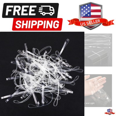 20 Pcs Clear Large Rubber Bands 8 Inch Hardly Degrade TPU Elastic Bands Heavy...