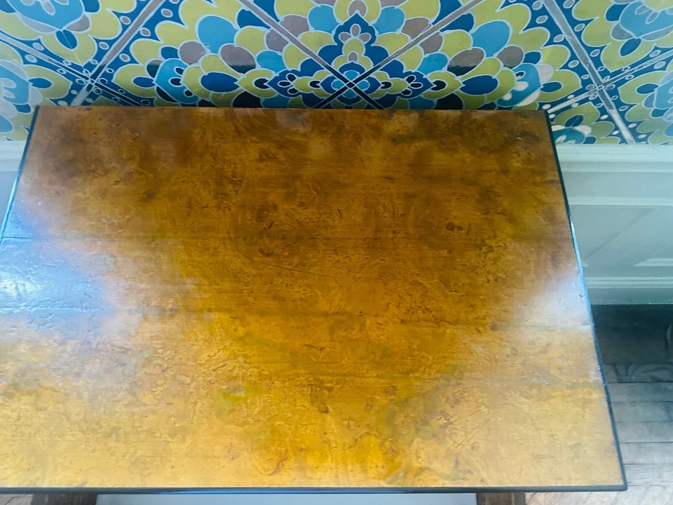 古董 Biedermeier 抽屉柜,c. 1860 年 – 果木 Veneer,带图案装饰 — 第 3/4 张图片