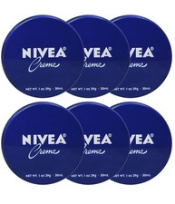 6 Pcs Nivea Moisturizing Skin Cream 1 oz/30ml Travel Size Creme for Hand, Body