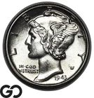 1943-D Mercury Dime Full Split Bands, Superb Gem BU++ FSB