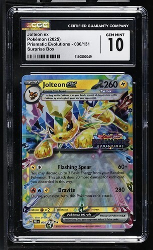 Jolteon ex graded CGC 10 for sale on eBay