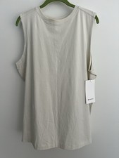 NWT Size XL Lululemon All Yours Organic Cotton Tank Top LTIV Light Ivory
