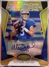 2020 Panini Certified Matthew Stafford Mirror Signatures GOLD /4! AUTO MVP!
