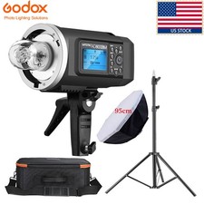 US Godox AD600BM Outdoor Flash Speedlite 95cm Softbox Stand With CB-09 Case Kit