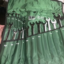 Sk Professional 18 Pieces Combination Wrench Set Sae Chrome Finish New In Box
