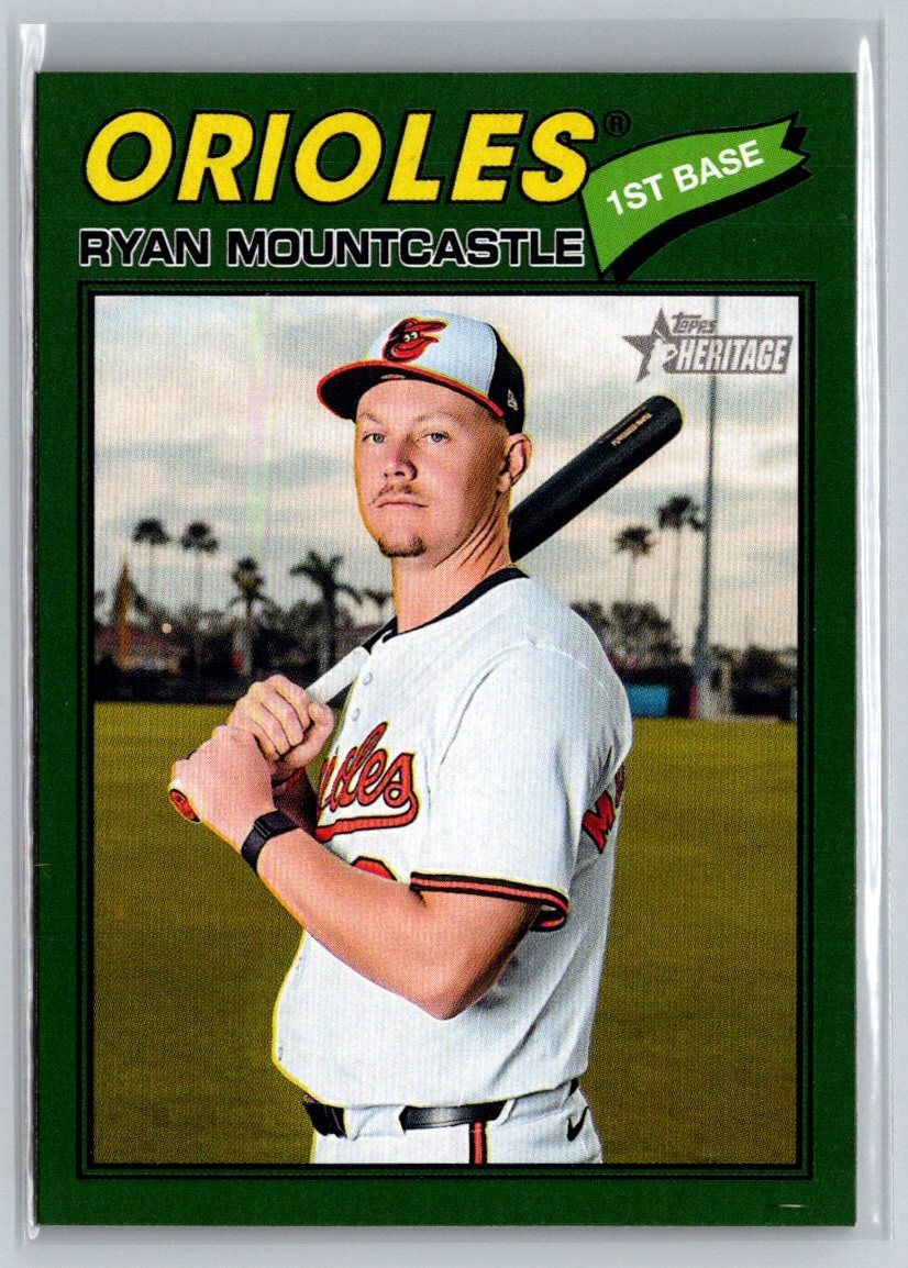 Ryan Mountcastle 2026 Topps Heritage Dark Green Border #131 Baltimore Orioles