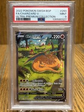 Carta Pokemon Charizard V SWSH260 PSA 9 - FULL ART HOLO PROMO