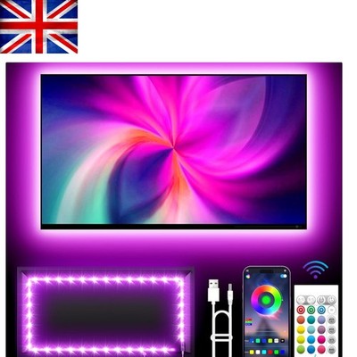 Dynamische 4m RGB LED Streifen Lichter für Fernseher - Perfekt für Gaming & Relaxing Ambiance