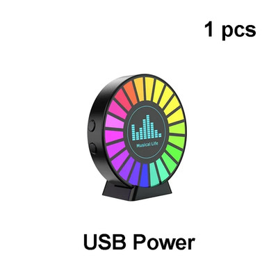 Led Music Sound Control Pickup Light Rhythm Lamp RGB Car Ambient Light