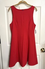 NWT Old Navy Size M Amaryllis Red Stretch Knit Sleeveless Dress