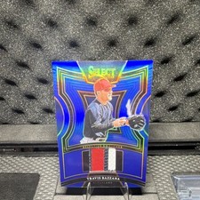 Panini Select 2025 Selective Swatches Travis Bazzana Blue Prizm /49 Rookie Clev…