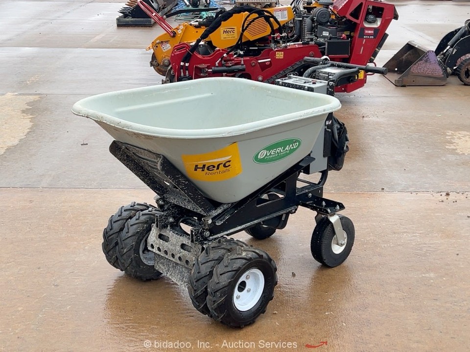 2022 Overland EC-C600-8FP Electric Powered Dump Cart Concrete Buggy 24V ...