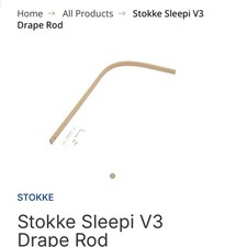 Stokke Sleepi Drape Rod V3 - White
