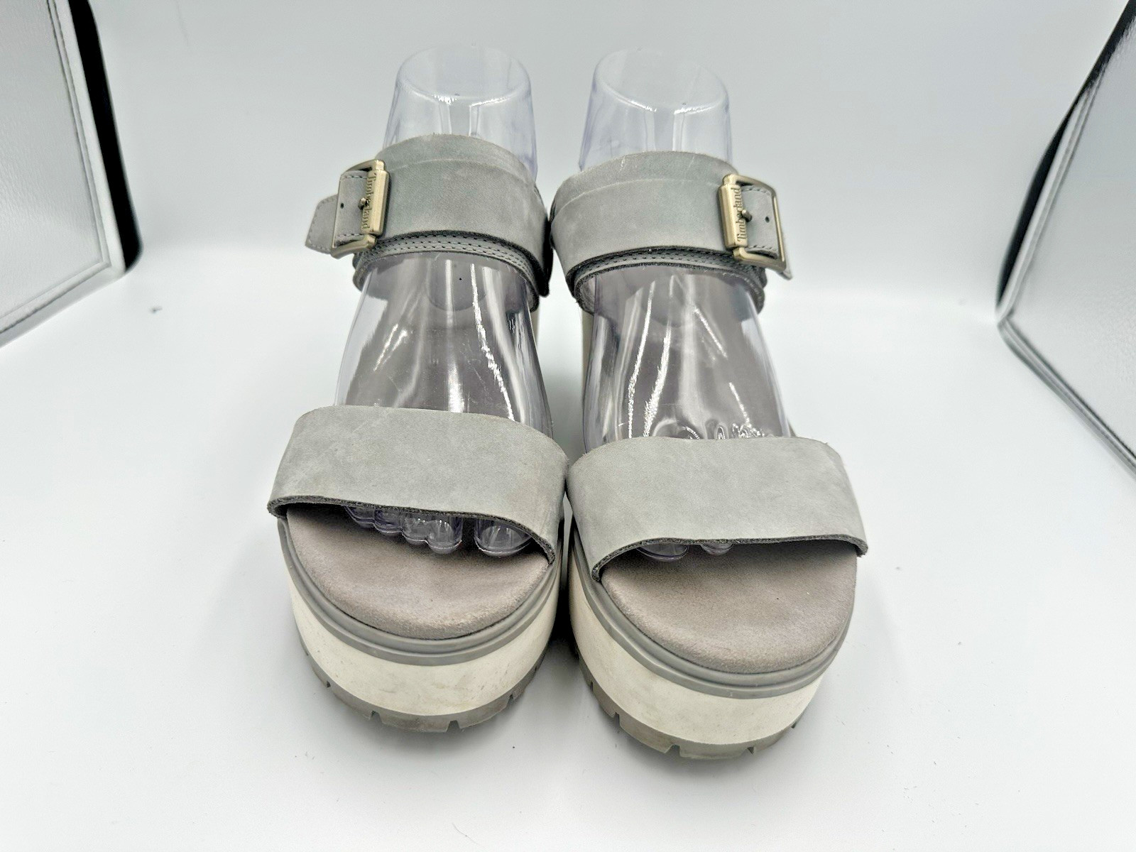 Timberland Women’s Platform Wedge Sandals Gray Size 9m, A26SQ A4419
