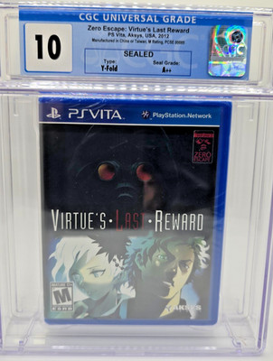 Zero Escape Virtues Last Reward PlayStation Vita  CGC Graded 10 Perfect A++ Seal