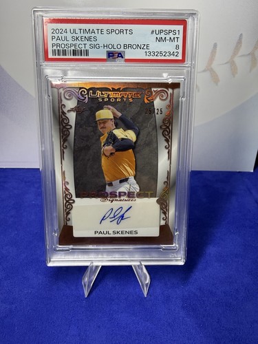 2024 Ultimate Sports PAUL SKENES Prospect SigHolo Bronze 25/25 (AU) UPSPS1 PSA 8