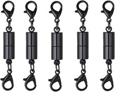 10 Pack Black Magnetic Lobster Clasp Jewelry Necklace Bracelet