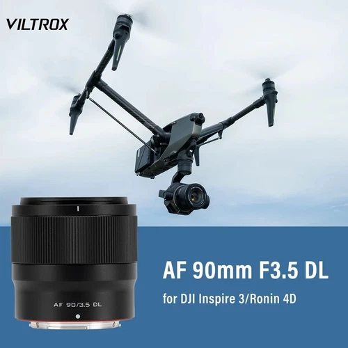 Viltrox AF 90mm F3.5 DL Full Frame Auto Focus Drone Lens DJI Inspire 3 Ronin 4D
