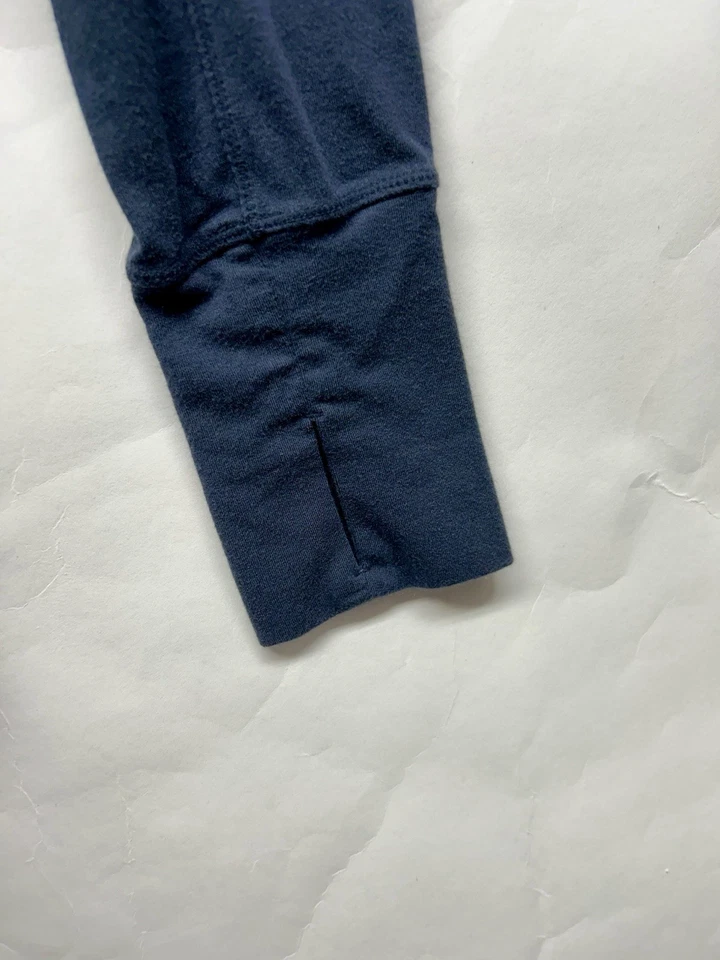 Camisa de manga larga Athleta para mujer azul marino mediana mezcla acrílica (C9) Foto 4 de 4