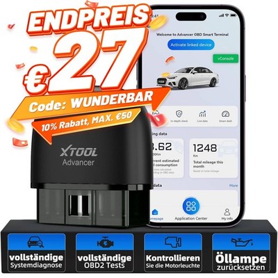 2026 XTOOL AD20 PRO Auto Scanner Alle System OBD2 Auslesegerät Diagnosegerät 