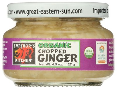 Emperors Kitchen Organic Chopped Ginger 4.5 Oz