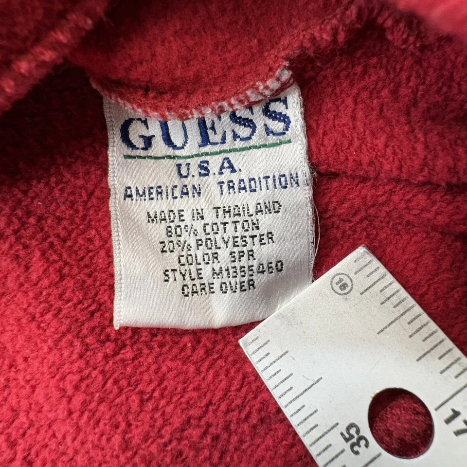 Sudadera DE COLECCIÓN Guess EE. UU. Hombres XL Cuello Redondo Pullover Tradición Americana Años 90 Foto 4 de 4