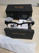 BooaBei Smart Glasses Photochromic Lens USB Connectivity Charging Cable and Case