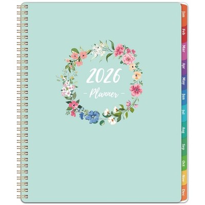 2026 Planner With Habit Tracker, Transparent Cover, Monthly Tabs, Colorful