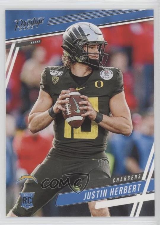 2020 Panini Prestige Rookies Justin Herbert #266 0d08