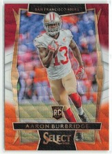 Aaron Burbridge RC 2016 Panini Select Tri-Color San Francisco 49ers #6