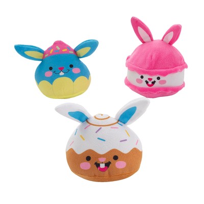 Fun Express Easter Sweet Treat Bunny Characters Stuffed Toys - 2''   5'', 12 Piece
