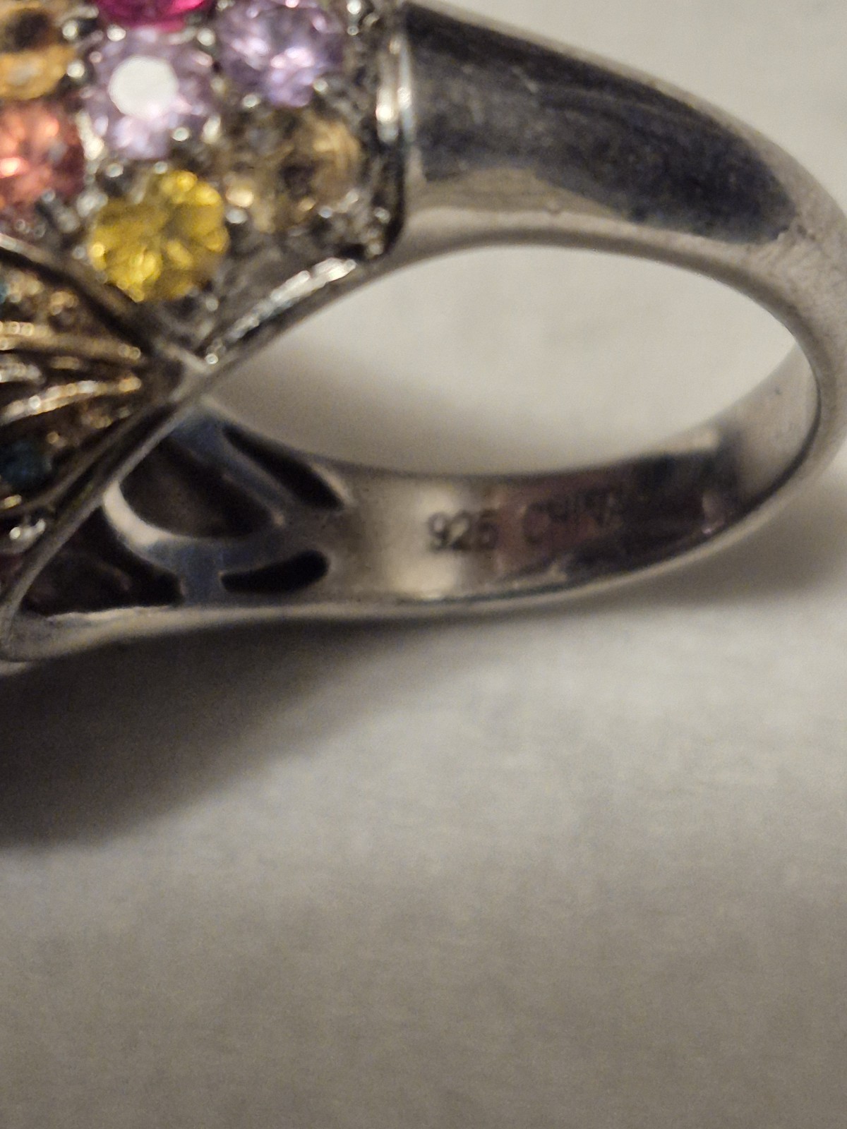 Beautiful 925 Multi Stone Ring - image 4