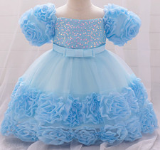 MQATZ High Quality Fashion Princess Four Seasons Kid Flower Girl Dress Short Sle