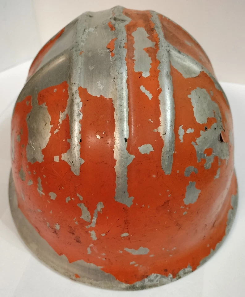 DE COLECCIÓN Naranja JACKSON PRODUCTS EE. UU. ALUMICAP Sombrero de Aluminio RARO Hombre Cueva Foto 4 de 4